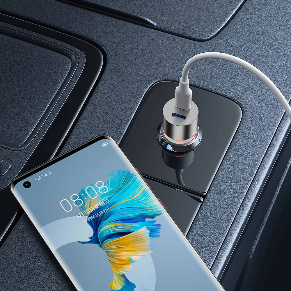 Wiwu Wi-QC023 60W Çift PD Hızlı Şarj Araç Şarj Başlığı Wiwu Wi-QC023 60W Çift PD Hızlı Şarj Araç Şarj Başlığı